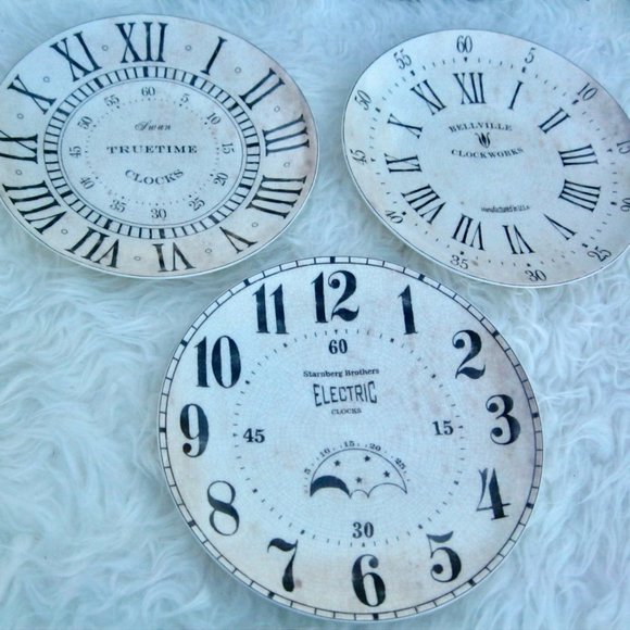 Pottery Barn Other - Pottery Barn Vtg Clock Face Salad / Dessert Plates